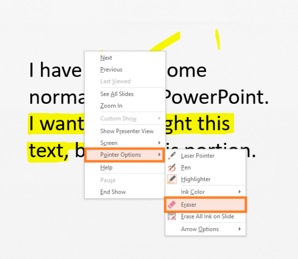 can you highlight text in powerpoint for mac 2016